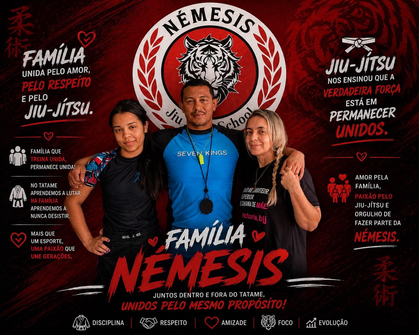 Familia Némesis unida dentro y fuera del tatami