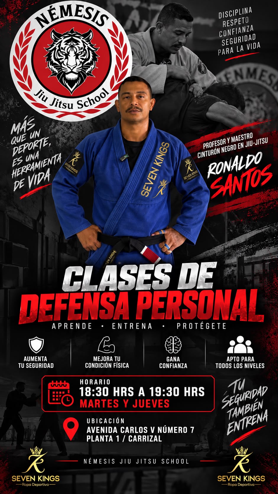 Profesor Ronaldo Santos con kimono azul